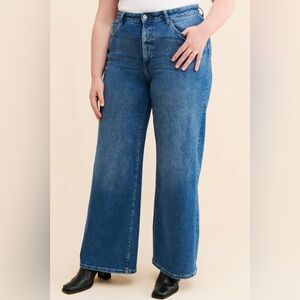 Warp & Weft Wide Leg Jeans - Size 16